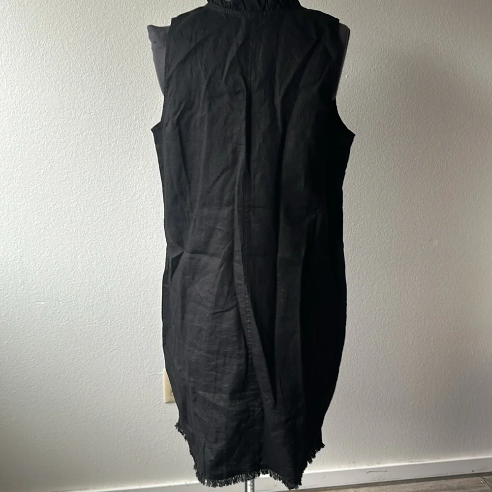 NWT Tommy Bahama dress Texas Tech size Medium black Ruffled Linen Collegiate - Picture 5 of 10